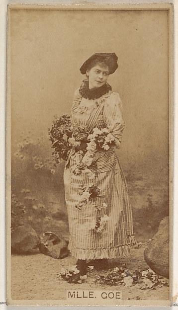 Allen & Ginter, Mlle. Coe, from the Actors and Actresses series (N45, Type 8) for Virginia Brights Cigarettes