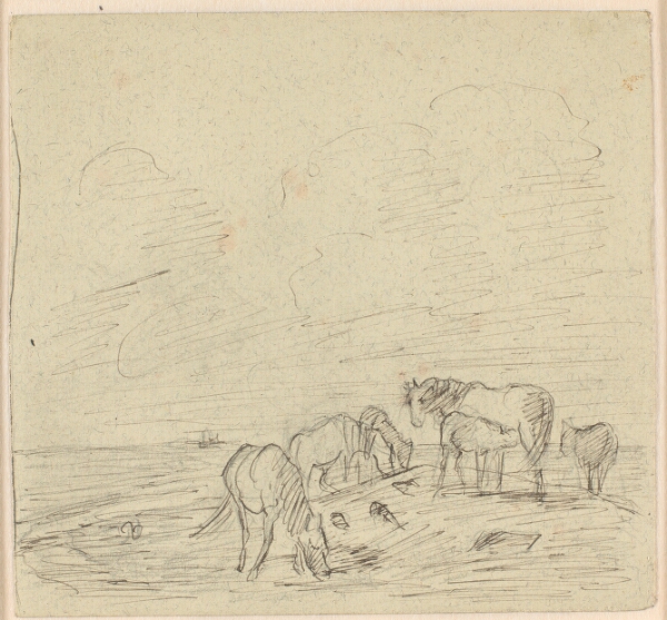 Theodor Philipsen, Heste på "Kirkegården", Saltholm