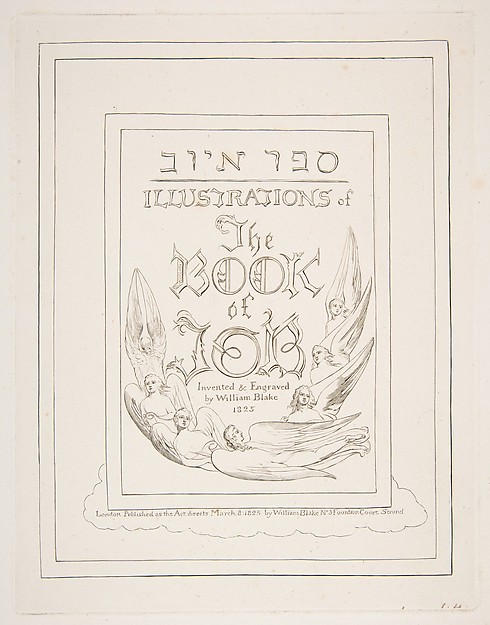 William Blake, Title Page: Illustrations of the Book of Job