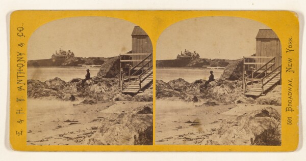 Edward and Henry T. Anthony & Co., Baileys Beach - Gen. Potter's Villa in Distance. [Newport]
