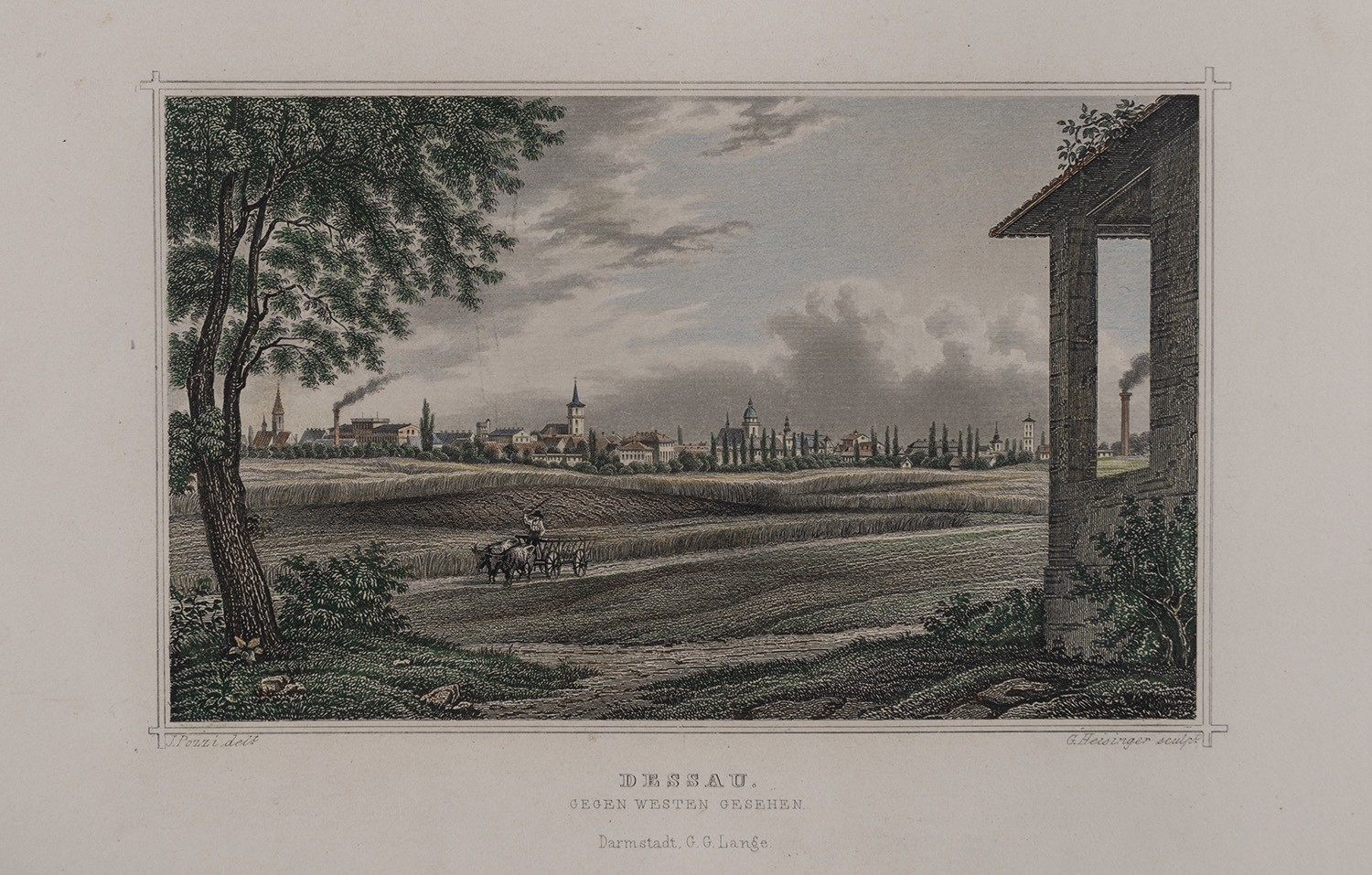 Georg Heisinger, Dessau (Anhalt): Stadtansicht von Nordwesten