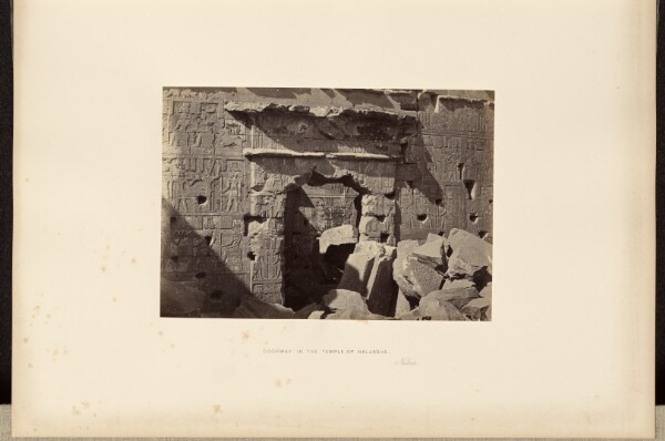 Francis Frith, Doorway in the Temple of Kalabshe, Nubia