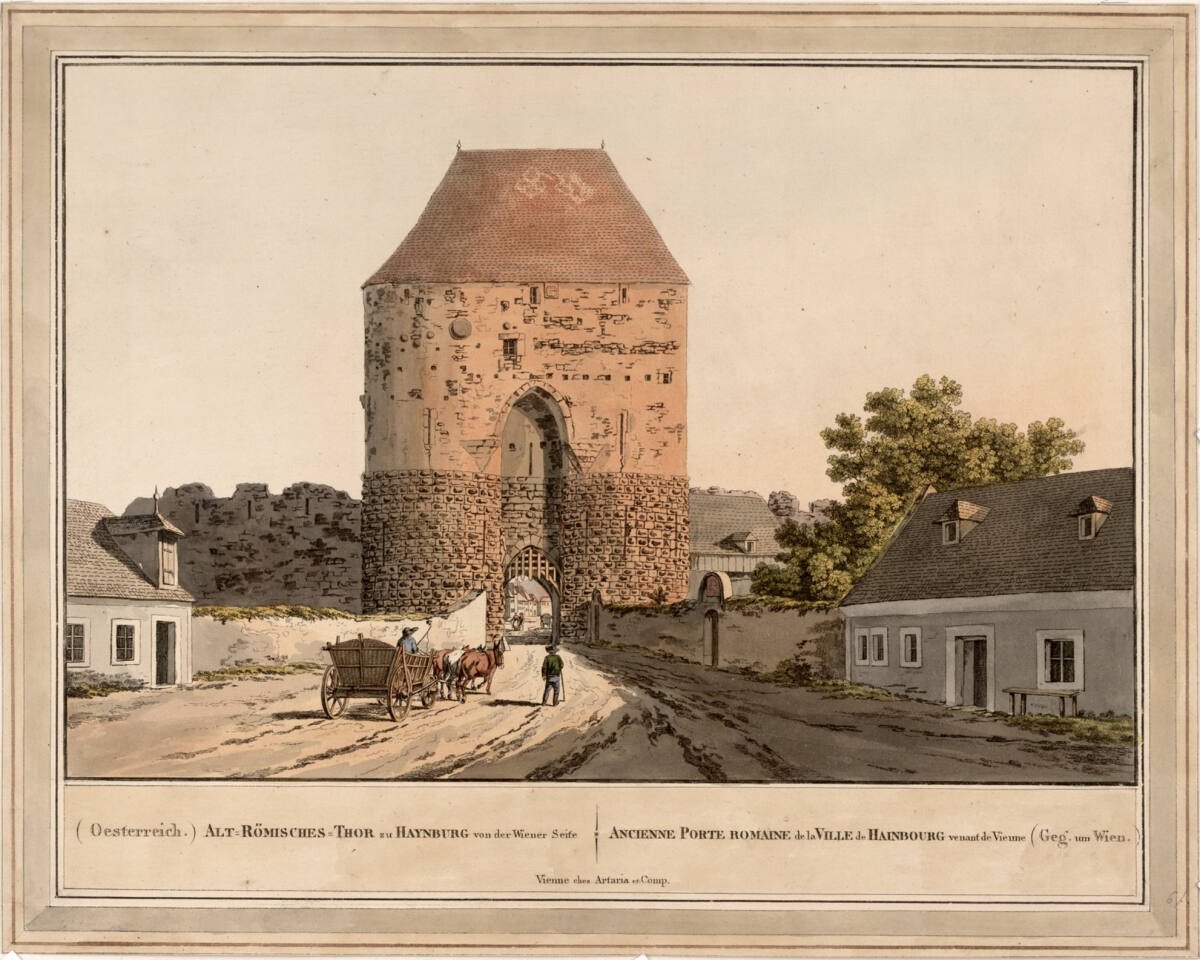 Anonym, Das römische Tor in Hainburg