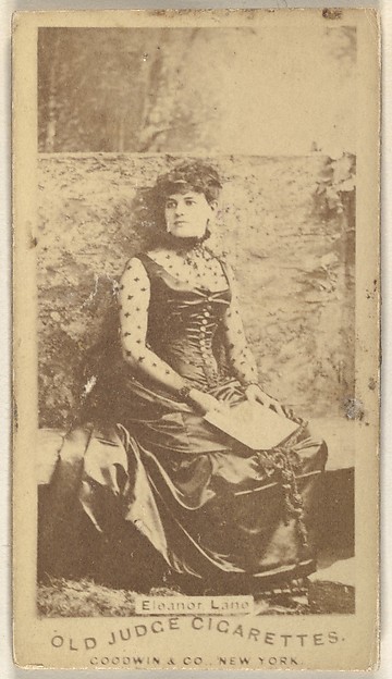 Goodwin & Company, Eleanor Lane, from the Actors and Actresses series (N171) for Old Judge Cigarettes
