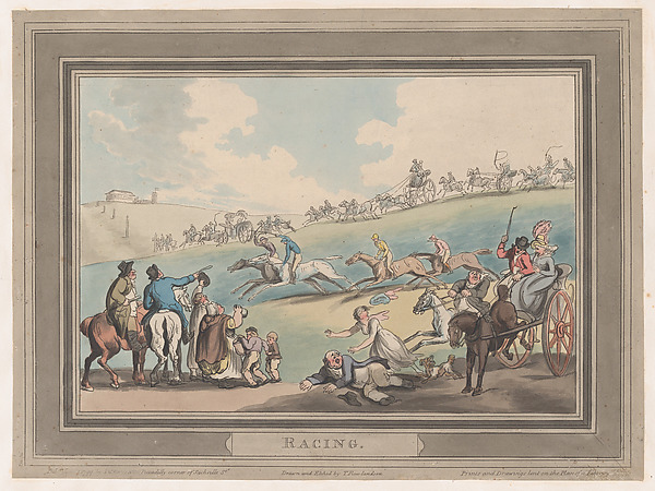 Thomas Rowlandson, Racing [The Start]