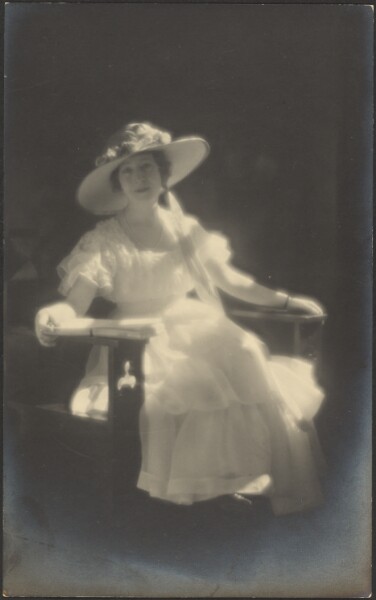 Louis Fleckenstein, [Portrait of a Woman in White Dress]