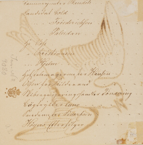 P.C. Skovgaard, Liste af navne