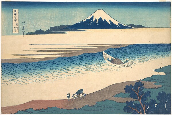Katsushika Hokusai, Tama River in Musashi Province (Bushū Tamagawa), from the series Thirty-six Views of Mount Fuji (Fugaku sanjūrokkei)