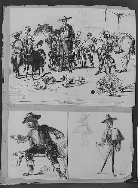 James McNeill Whistler, Thomas Winan's Family (from Sketchbook)