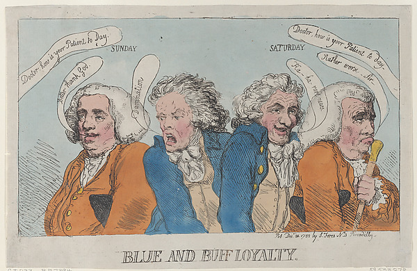 Thomas Rowlandson, Blue and Buff Loyalty