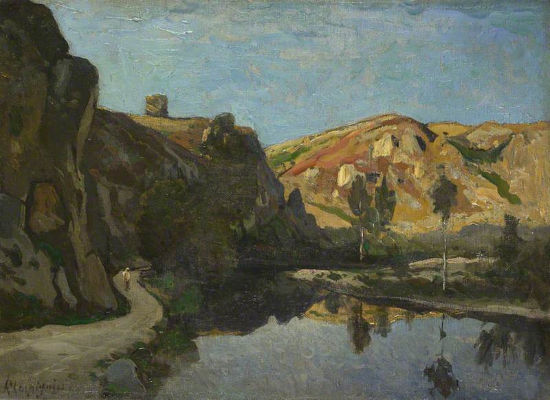 Henri Harpignies, River and Hills