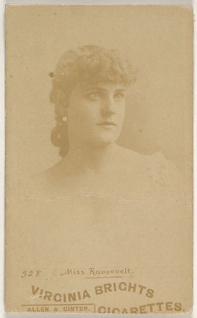 Allen & Ginter, Card 528, Miss Roosevelt, from the Actors and Actresses series (N45, Type 6) for Virginia Brights Cigarettes