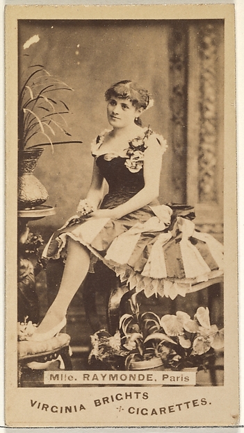 Allen & Ginter, Mlle. Raymonde, Paris, from the Actors and Actresses series (N45, Type 1) for Virginia Brights Cigarettes