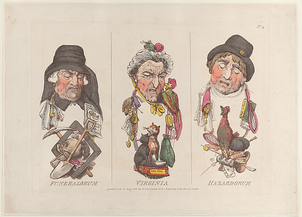Thomas Rowlandson, Funeralorum, Virginia, Hazardorum