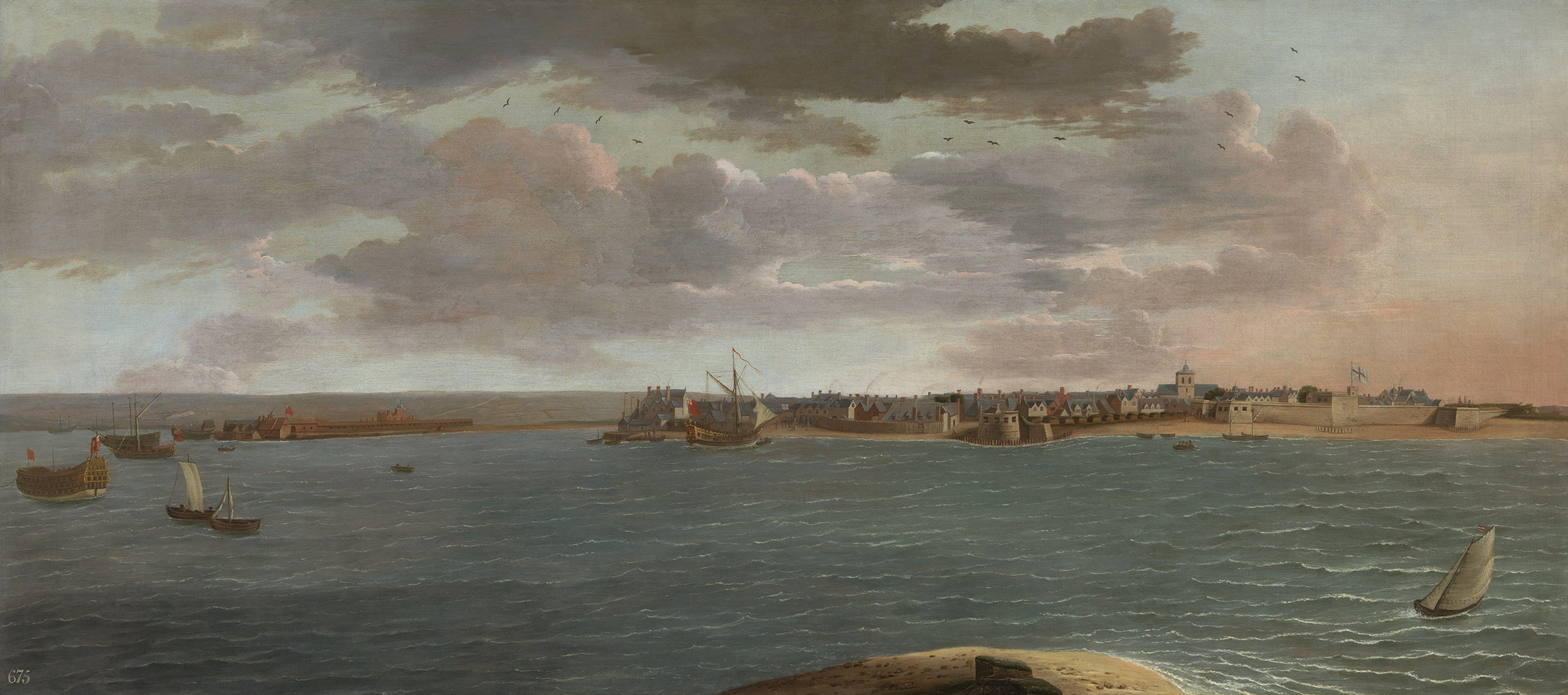 Hendrick Danckerts, A View of Portsmouth