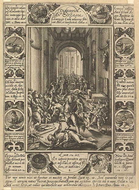Hendrick Goltzius, Dissension in the Church (Dissidium in Ecclesia)