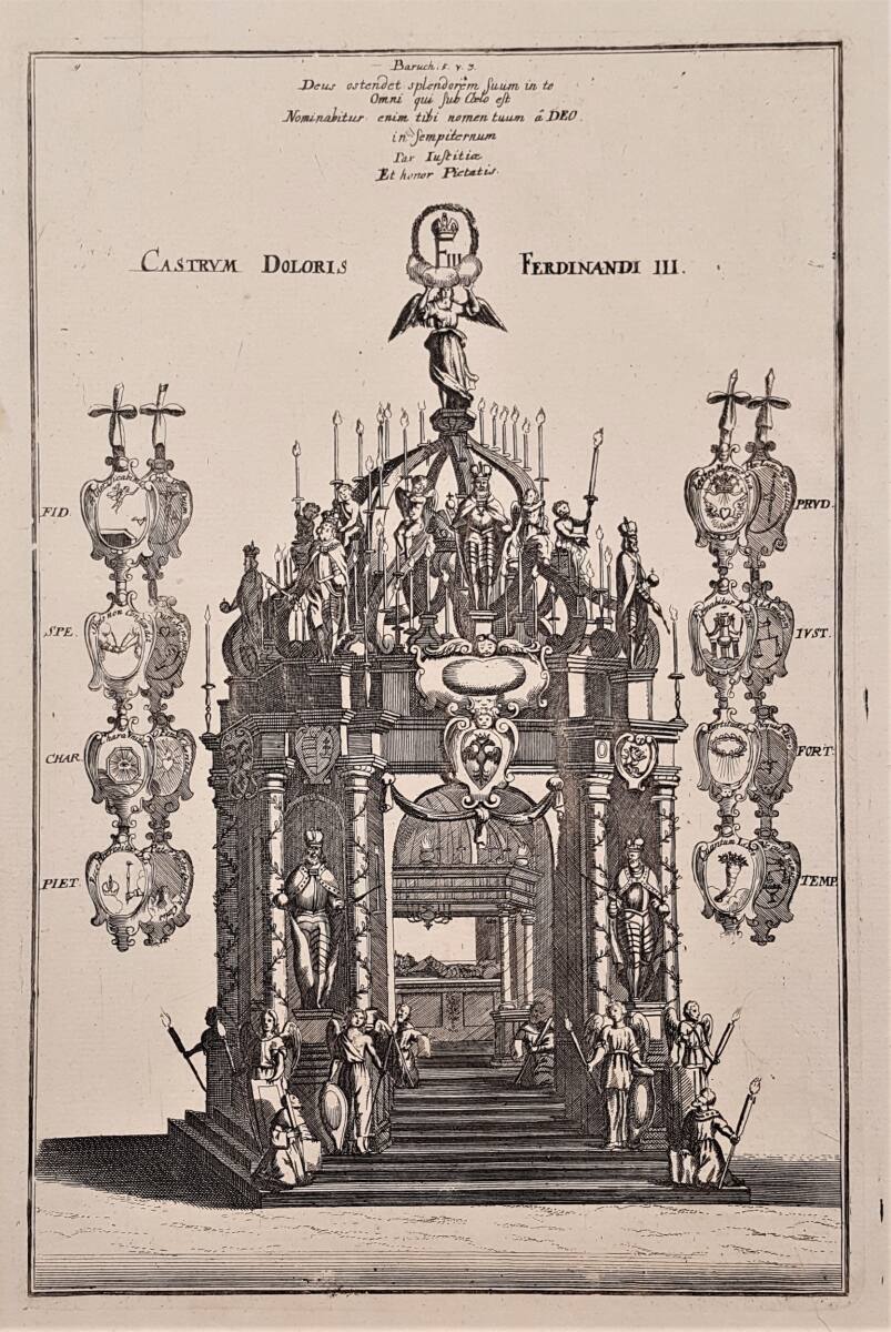 Anonym, Trauergerüst für Kaiser Ferdinand III. in der Augustinerkirche in Wien vom 17. bis 19. Mai 1657