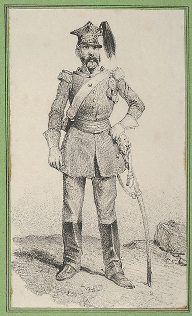 Victor Adam, Standing soldier with his hand on the helm of his sword