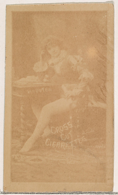 W. Duke, Sons & Co., Van Osten, from the Actors and Actresses series (N145-1) issued by Duke Sons & Co. to promote Cross Cut Cigarettes