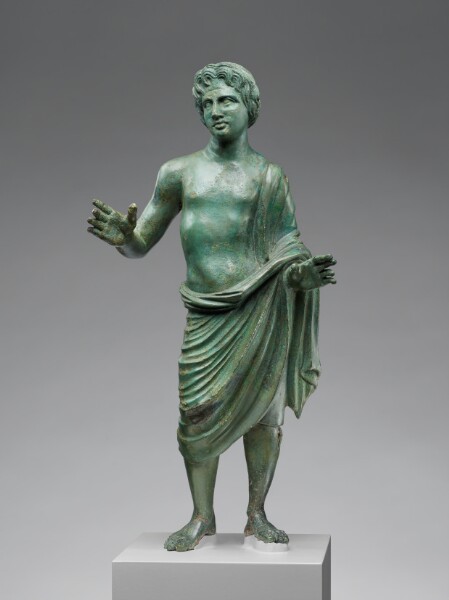 Unknown, Statuette of a Man inscribed with a Dedication to the Etruscan God Lur