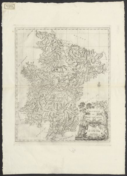 Anville, Jean Baptiste Bourguignon d', (1697-1782) (cartographer), Province de Hou-Quang
