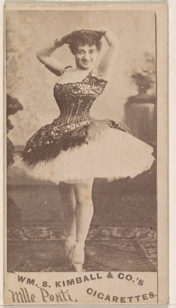 William S. Kimball & Company, Mlle. Ponti, from the Actresses series (N203) issued by Wm. S. Kimball & Co.