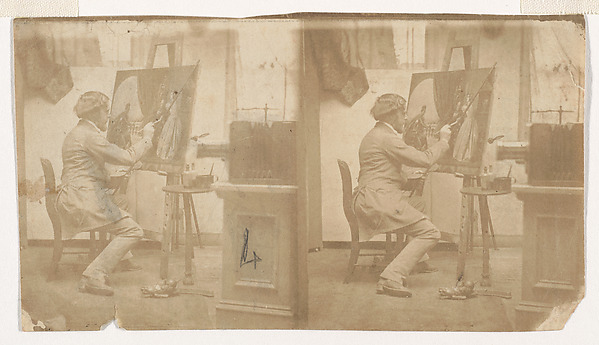 Unknown, [Painter at Work in Studio]