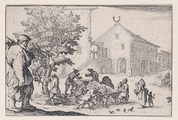 Jacques Callot, L'Auberge (The Inn), from "Les Caprices" Series A, The Florence Set