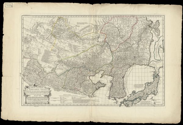 Anville, Jean Baptiste Bourguignon d', (1697-1782) (cartographer), Carte generale de la Tartarie Chinoise: Dressée sur les Cartes Particulieres faites sur Les Lieux par Les RRPP Jesuites et sur les Memoires particuliers du P Gerbillon