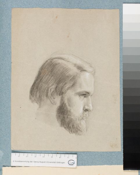 Unknown artist, Bildnis eines jungen Mannes mit Vollbart