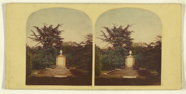 London Stereoscopic and Photographic Company, "Boatswain's" Tomb. [Newstead Abbey.]