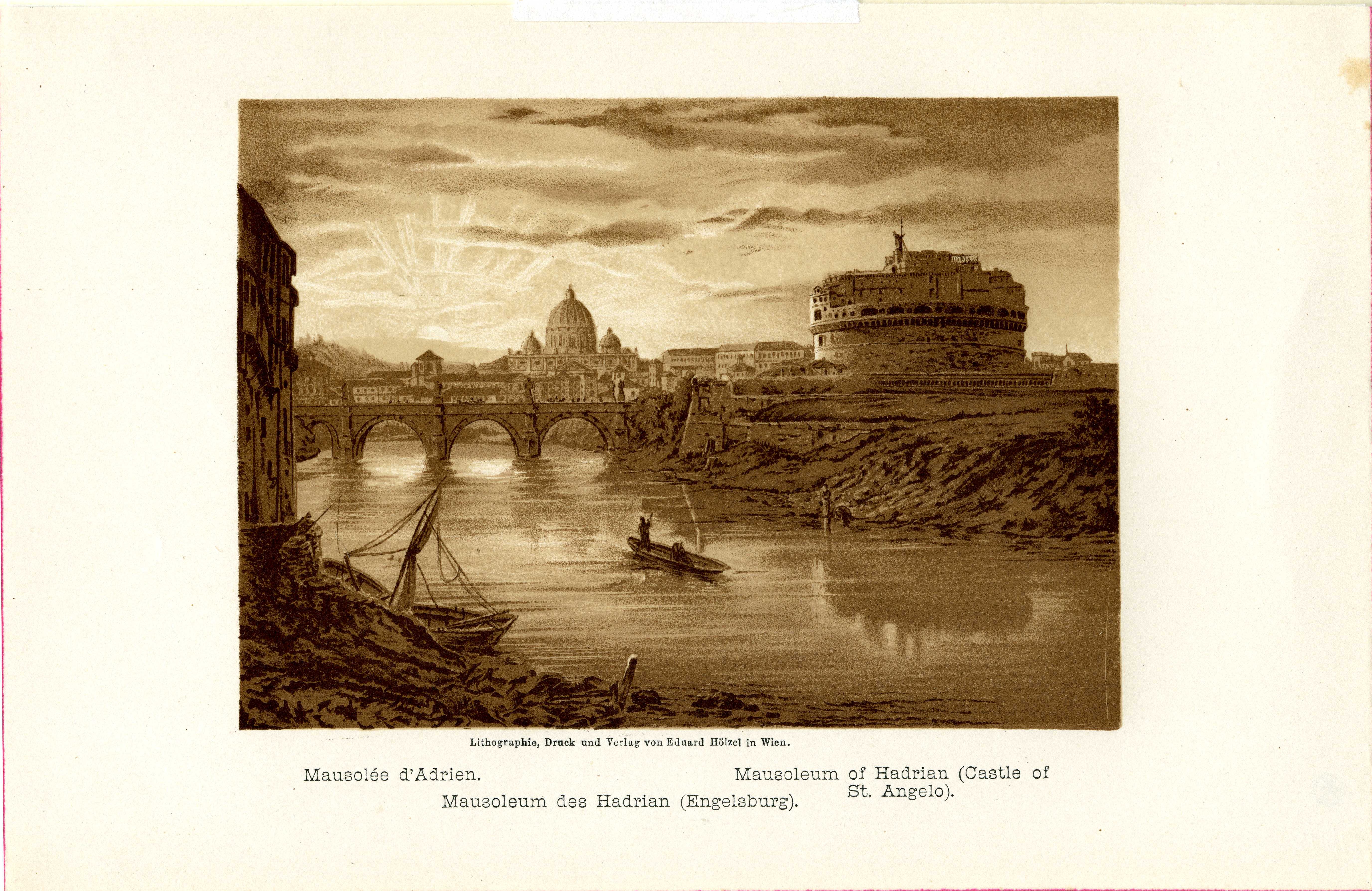 Josef Langl, Grafik "Mausoleum des Hadrian (Engelsburg)"