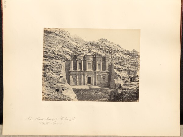 Francis Frith, Fine Rock Temple, "El Deir", Petra, Edom