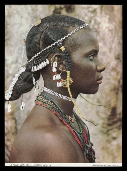 Hinde, John Wilfrid, A Fulani girl, Abuja, Northern Nigeria