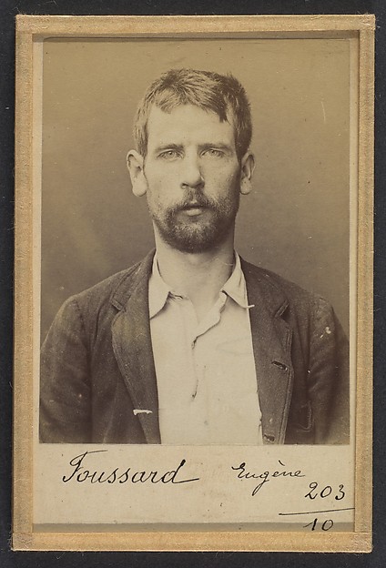 Alphonse Bertillon, Foussard. Eugène. 26 ans, né le 7/12/67 à Dangeul (Sarthe). Peintre en bâtiment. Anarchiste. 2/7/94.