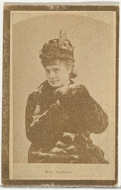 Allen & Ginter, Rose Coghlan, from the Actresses and Celebrities series (N60, Type 2) promoting Little Beauties Cigarettes for Allen & Ginter brand tobacco products