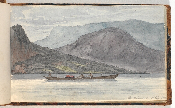 Martinus Rørbye, Fjordlandskab med robåd