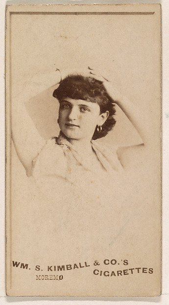 William S. Kimball & Company, Miss Moremo, from the Actresses series (N203) issued by Wm. S. Kimball & Co.