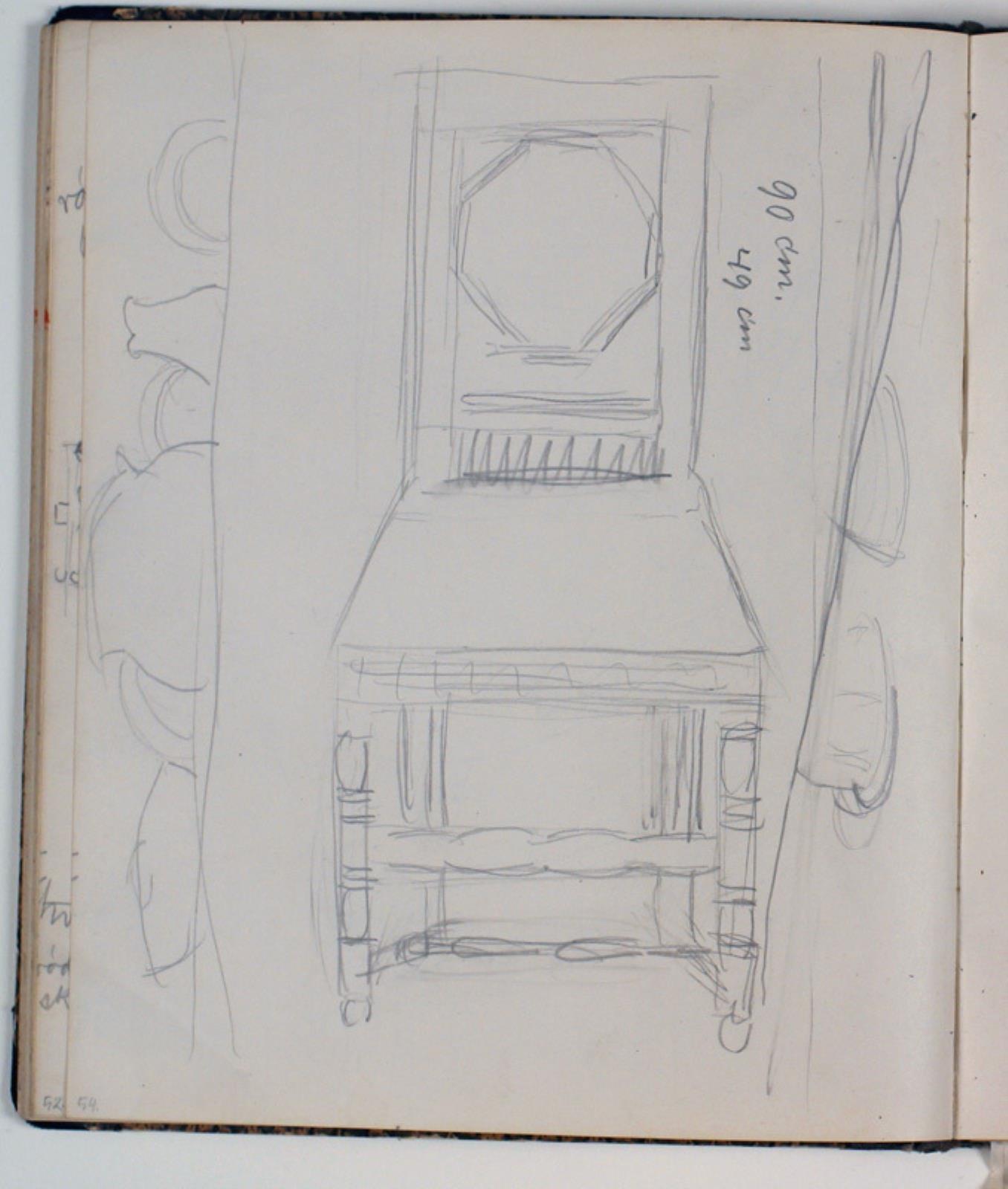 Niels Larsen Stevns, Studie af en stol