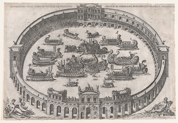 Anonymous, Roman Naval Battle, from "Speculum Romanae Magnificentiae"