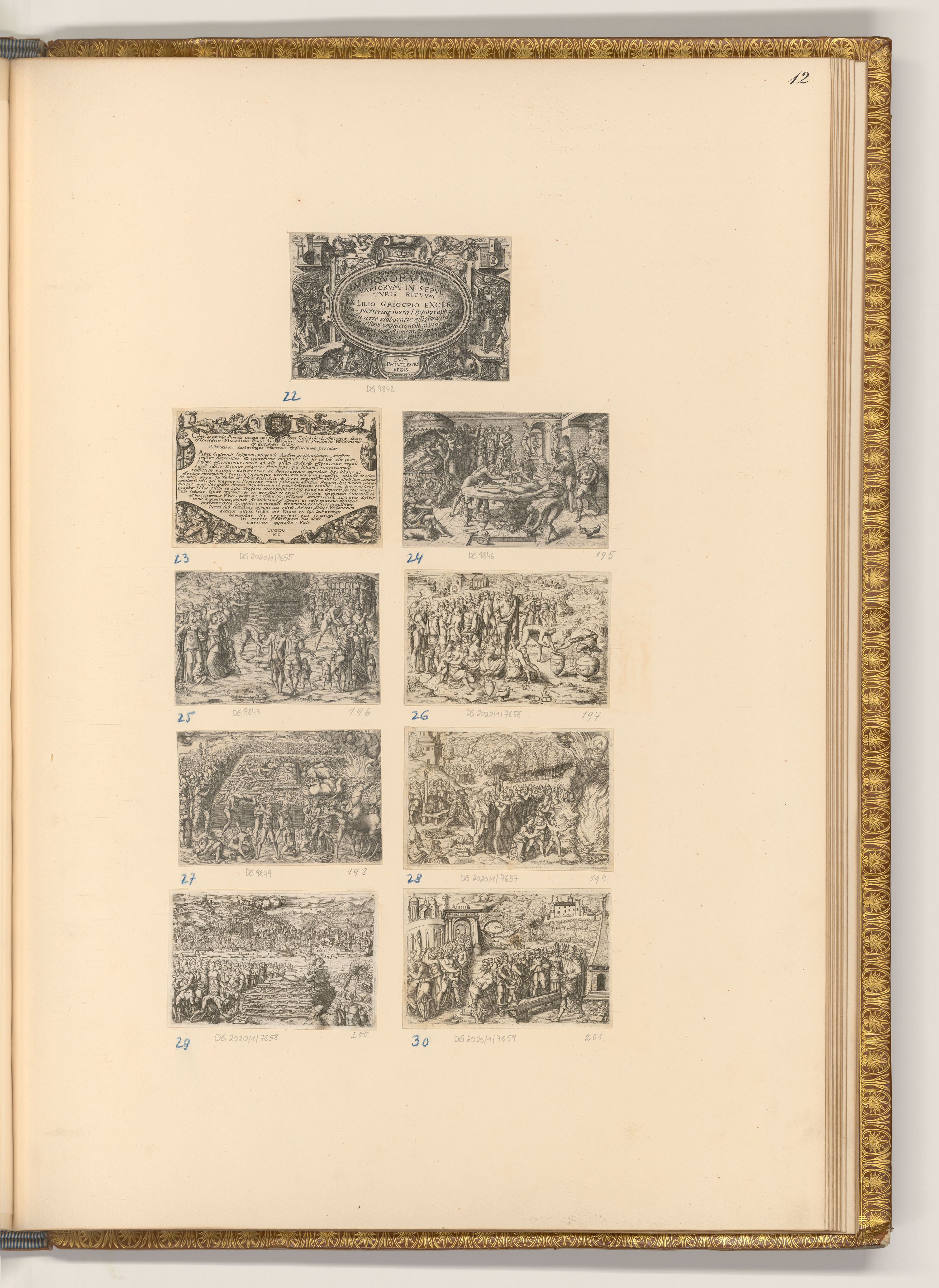 PierreWoeiriotdeBouzey, Giraldus, Lilius: Pinax Iconicus Antiquorum (Buchillustration)