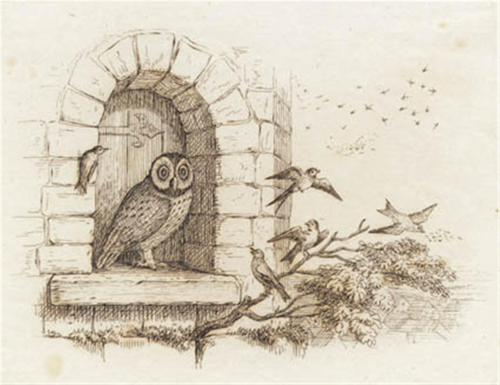 Martinus Rørbye, Illustration til "Halvhundrede Fabler for Børn" af Hey