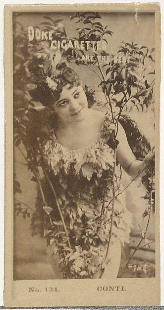 W. Duke, Sons & Co., Card Number 134, Conti, from the Actors and Actresses series (N145-6) issued by Duke Sons & Co. to promote Duke Cigarettes