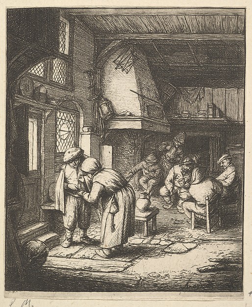 Adriaen van Ostade, Peasant Paying his Bill