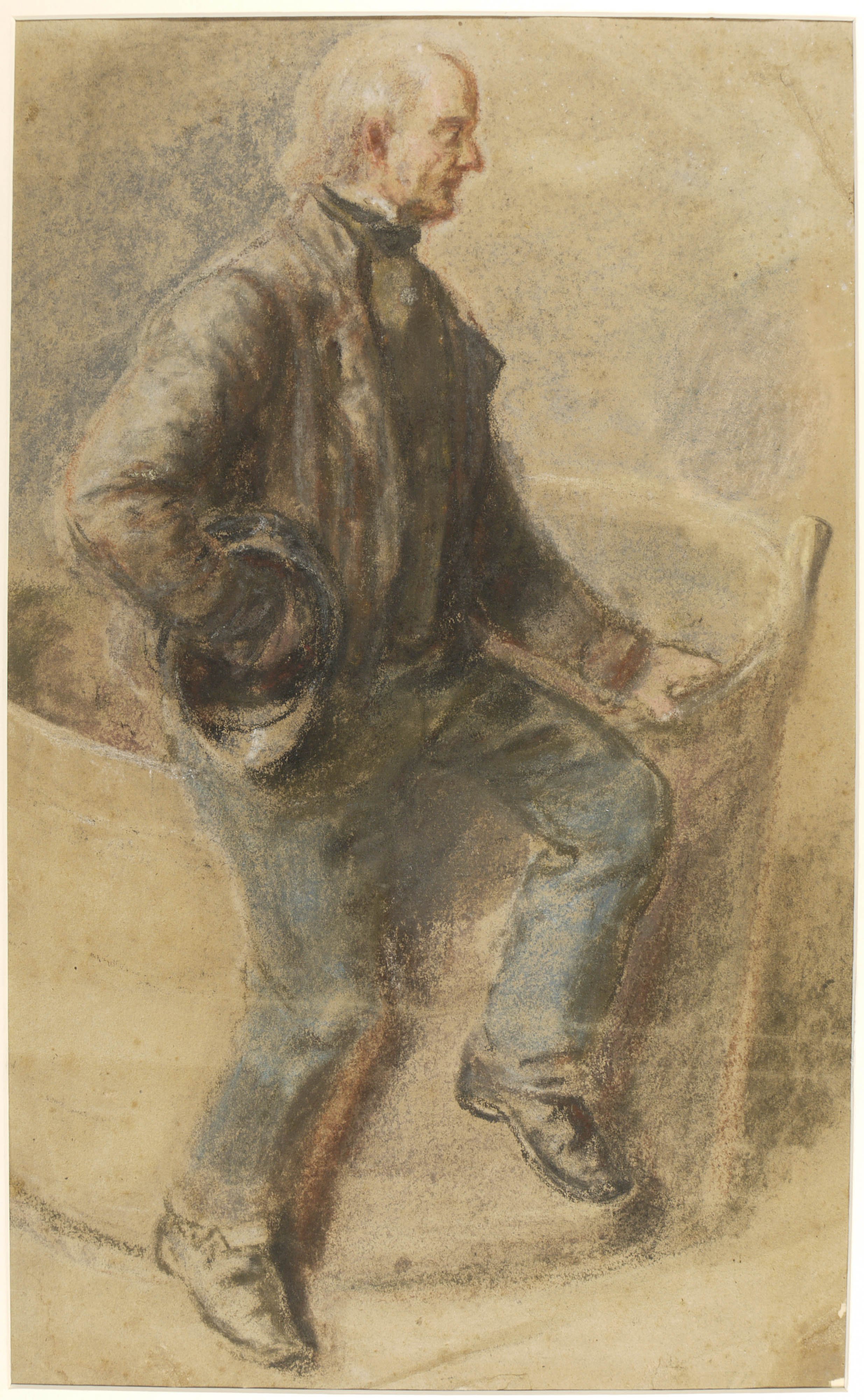 Johann Jakob Serr, Pastellstudien zum Herbstfest bei Rhodt (HMP_1988_0183)