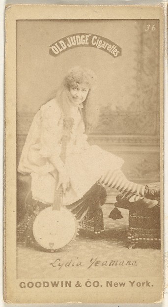 Goodwin & Company, Lydia Yeamana, from the Actors and Actresses series (N171) for Old Judge Cigarettes