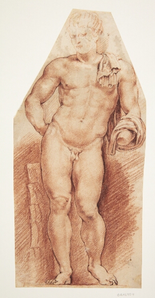 Willem Panneels, Den antikke skulptur ’Belvedere Antinous’, set forfra