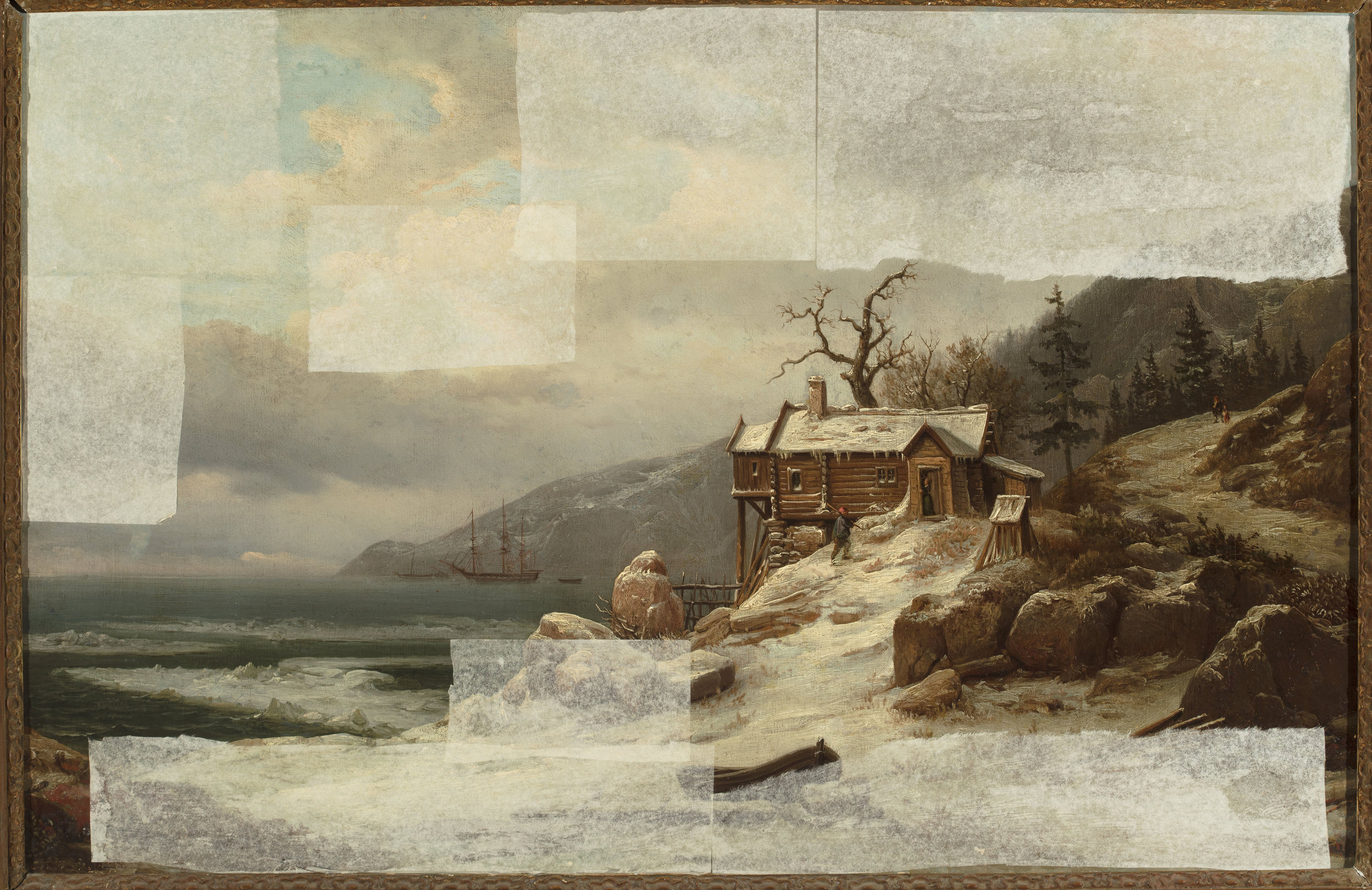 Chrystian Breslauer, Winter landscape from Norway /view of Sognefjord/