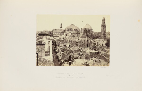 Francis Frith, Street View in Jerusalem with Church of the Holy Sepulchre