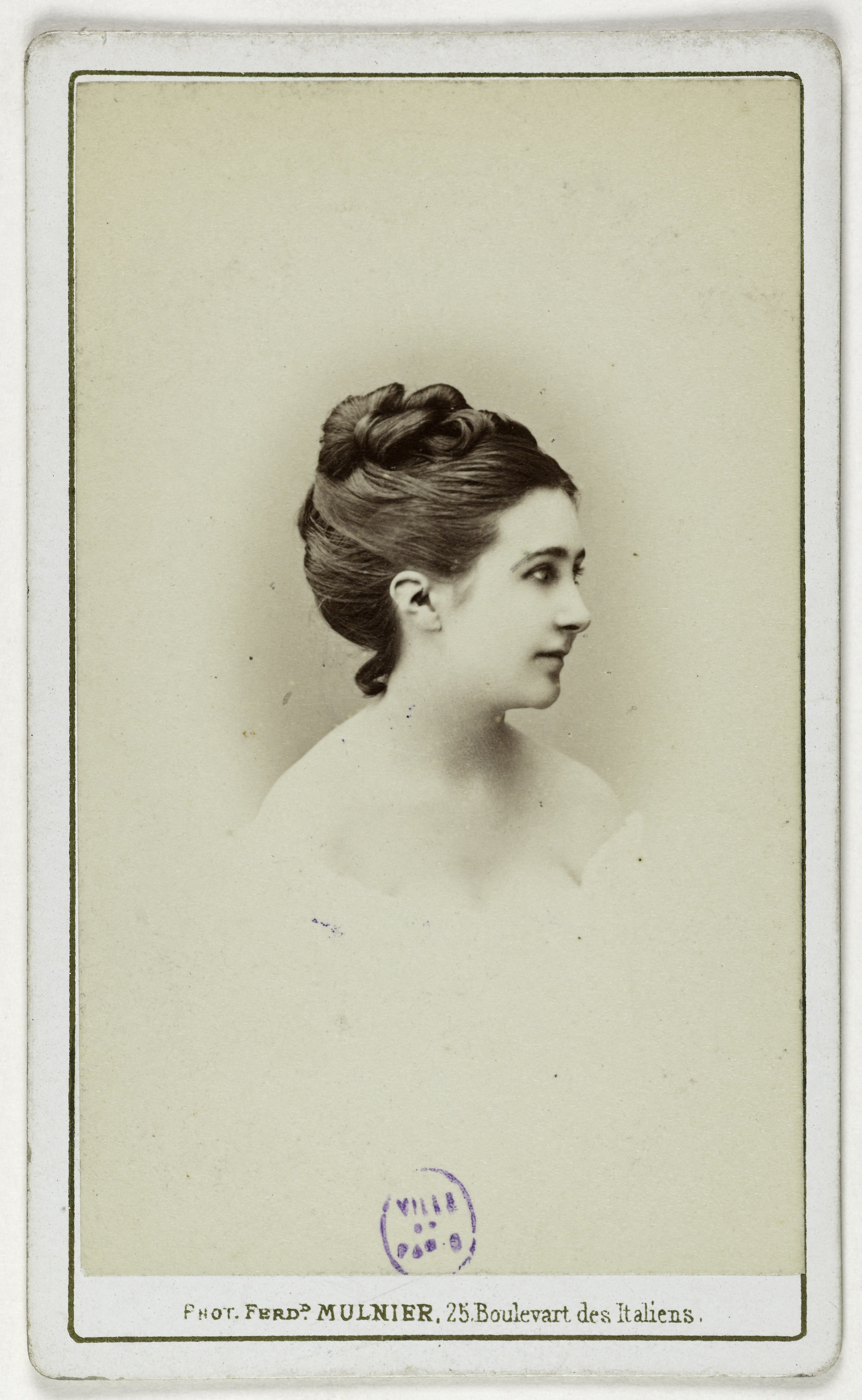 Ferdinand Mulnier, Portrait de Helmont, dite Marie (M. Hassenbut), actrice